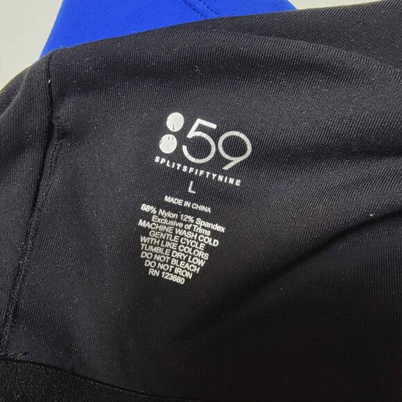 Splits Fifty Nine Blue Black Tank Top SZ Large - Picture 2 of 3